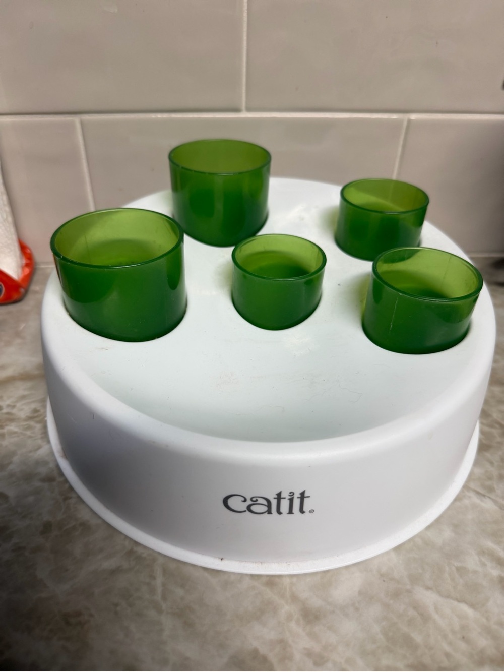 Interactive Treat Puzzle for Cats - Green